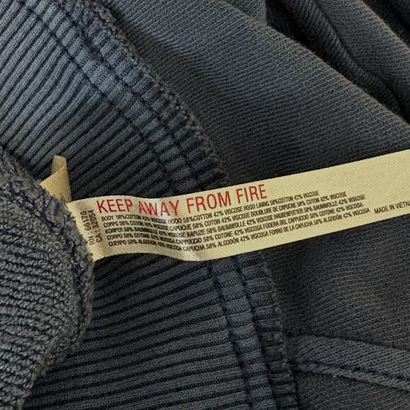 Free People ALL YOUR LOVE Oversized Hoodie Sweatshirt Supernova Blue S NWOT $128 - Picture 10 of 11